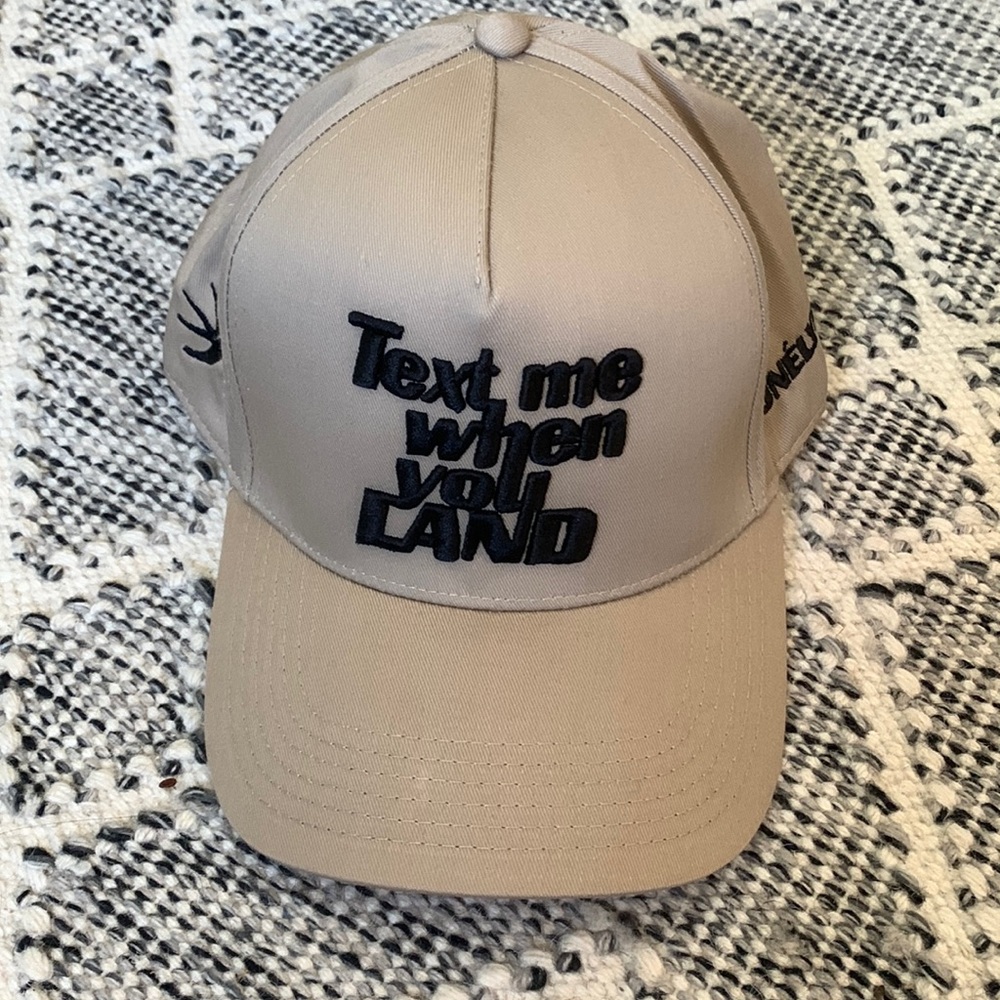 Text me when you land hat